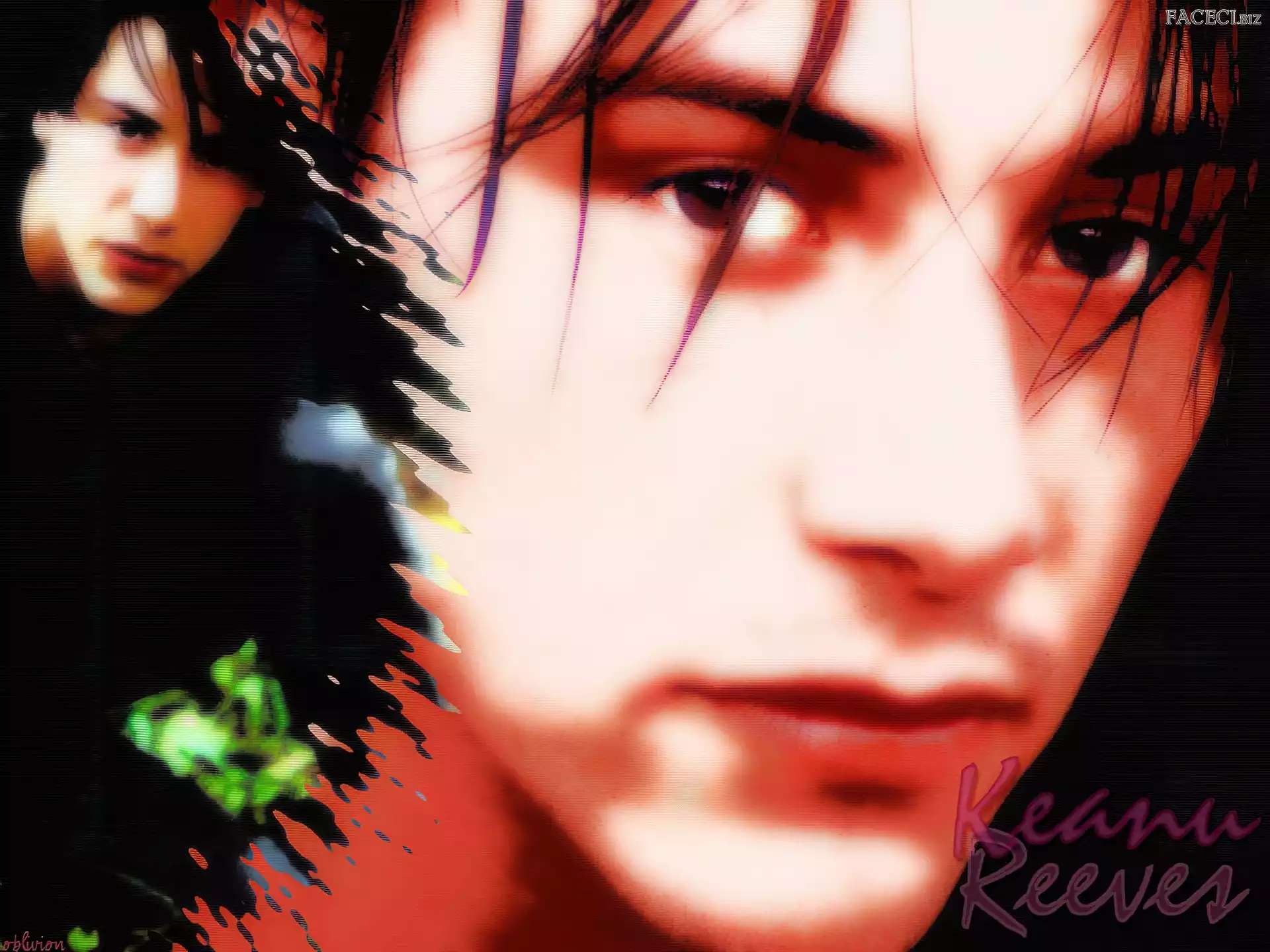 Keanu Reeves, ciemne oczy