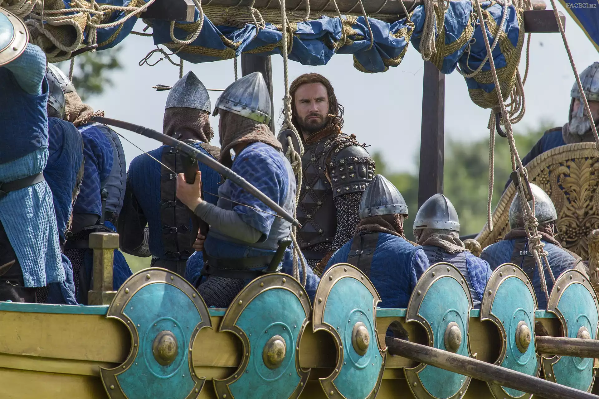 Tarcze, Wikingowie, Serial, Rollo Lothbrok, Żołnierze, Vikings, Clive Standen